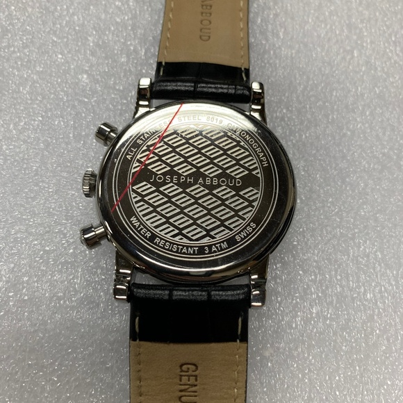 NEW Joseph Abboud Men's Leather Black Croc Watch - Picture 7 of 7